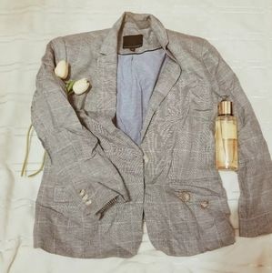 Banana Republic Blueish/Gray Blazer Jacket Formal Jacket